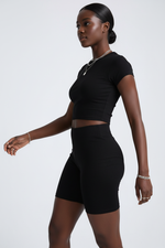 Ensemble Deux Pièces Crop Top et Short - Style Casual Chic | Silhouette-Chic