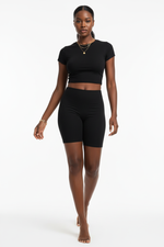 Ensemble Deux Pièces Crop Top et Short - Style Casual Chic | Silhouette-Chic