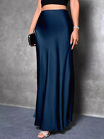 Jupe Maxi Satin Élégante - Fluidité Luxueuse & Glamour | Silhouette-Chic