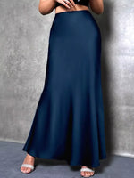 Jupe Maxi Satin Élégante - Fluidité Luxueuse & Glamour | Silhouette-Chic