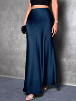 Jupe Maxi Satin Élégante - Fluidité Luxueuse & Glamour | Silhouette-Chic