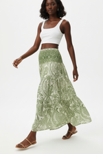 Jupe Longue Bohème Smockée - Liberté Bohème | Silhouette-Chic