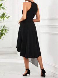 Robe Sans Manches Ourlet Asymétrique Élégante | Silhouette-Chic