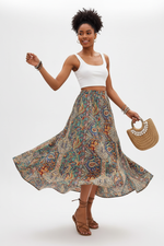 Jupe Longue Bohème Paisley - Esprit Libre | Silhouette-Chic
