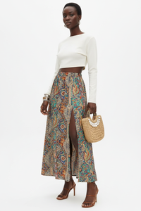 Jupe Longue Bohème Paisley - Esprit Libre | Silhouette-Chic