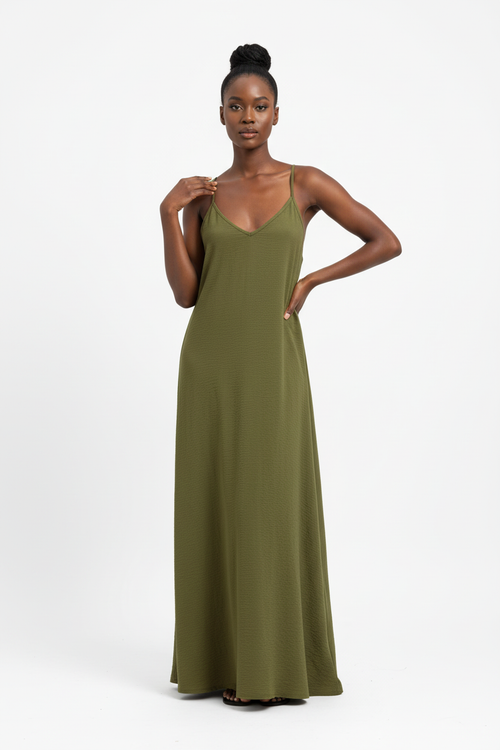 Robe Longue Bretelles - Simplicité Chic | Silhouette-Chic