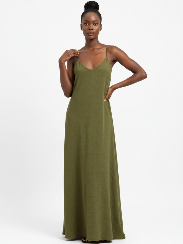 Robe Longue Bretelles - Simplicité Chic | Silhouette-Chic