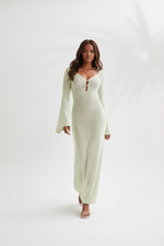 Robe Longue Crochet Ajouré - Bohème Chic | Silhouette-Chic