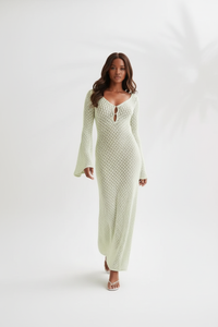 Robe Longue Crochet Ajouré - Bohème Chic | Silhouette-Chic