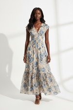 Robe Longue Florale - Romance Intemporelle | Silhouette-Chic