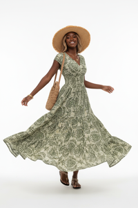 Robe Longue Florale - Romance Intemporelle | Silhouette-Chic