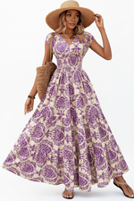 Robe Longue Florale - Romance Intemporelle | Silhouette-Chic