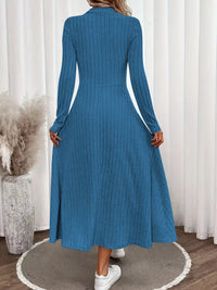 Robe Midi A-Line Tricot Côtelé Toutes Tailles