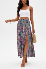 Jupe Longue Bohème Paisley - Esprit Libre | Silhouette-Chic