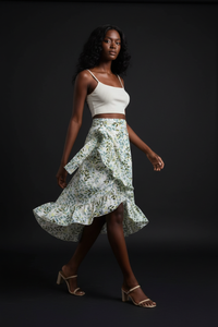 Jupe Midi À Volants Imprimée - Style Bohème Féminin | Silhouette-Chic