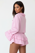Ensemble Crop Top & Short à Volants — Légèreté & Féminité | Silhouette-Chic
