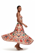 Ensemble 2 Pièces Imprimé – Crop Top & Jupe Maxi Bohème | 3 Coloris