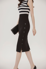 Jupe Crayon Midi Taille Haute — Bureau & Soirée | Silhouette-Chic