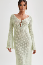 Robe Longue Crochet Ajouré - Bohème Chic | Silhouette-Chic