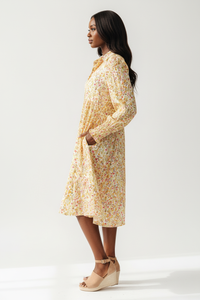 La Robe des Belles Journées — Chemise Florale Champêtre Manches Longues | Silhouette-Chic