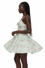Mini Robe Halter Imprimé Floral - Charme Estival | Silhouette-Chic