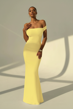 Robe Longue Sirène Dos Ouvert Épaules Découvertes Ajustée | Silhouette-Chic