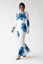 Robe Maxi Imprimé Floral Épaule Asymétrique - Élégance Bohème Estivale | Silhouette-Chic
