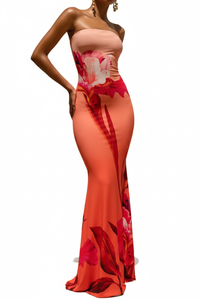 Robe Maxi Ajustée Tube avec Fente - Élégance Minimaliste Moderne | Silhouette-Chic