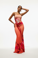 Robe Maxi Ajustée Tube avec Fente - Élégance Minimaliste Moderne | Silhouette-Chic