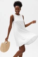 Robe Mini Fluide Sans Manches - La Légèreté Élégante | Silhouette-Chic