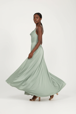 Robe Maxi Col Capuche Fendue Élégante | Silhouette-Chic