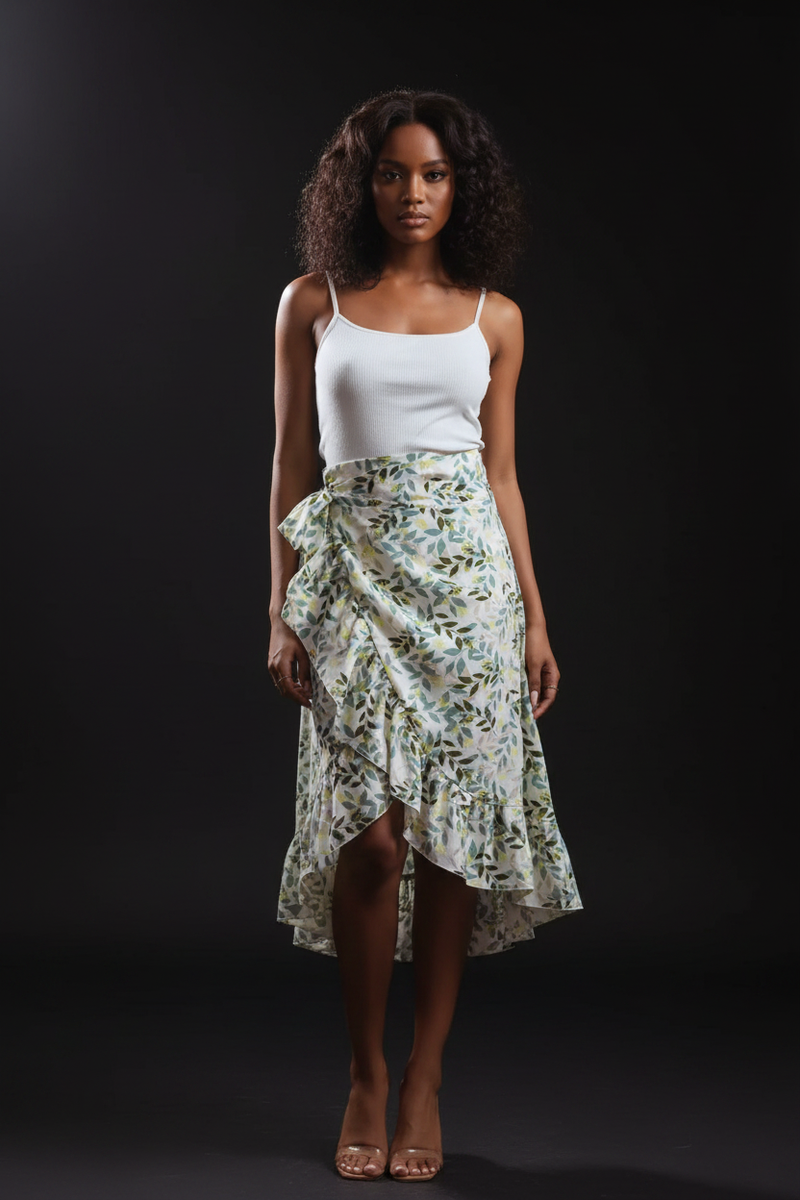 Jupe Midi À Volants Imprimée - Style Bohème Féminin | Silhouette-Chic